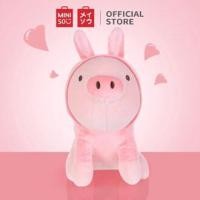 ราคา MINISO ตุ๊กตาหมีมีหมวกกระต่าย ตุ๊กตาหมูสีชมพู (16298639578)