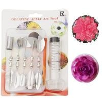 ราคา หัวฉีดวุ้น ชุดฉีดวุ้น อุปกรณ์ฉีดวุ้น 3มิติ หัวฉีดวุ้น 3d หัวฉีด เข็มฉีดวุ้น ชุดทำเยลลี่ เข็มฉีดสีวุ้น ที่ทำวุ้น Gelatin Art Tool 10 แบบ คละลาย (2579758523)