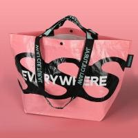 ราคา กระเป๋า Shopping bag กันน้ำ ผลิตจากผ้ากระสอบ กระเป๋าจ่ายตลาด (20694519690)