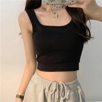 ราคา ส่งเร็วพิเศษ Hello Yim เสื้อกล้ามคอเหลี่ยม ครอปตัวจิ๋วสุดแซบ เสริมฟองน้ำให้ดูเซ็กซี่ งานสวยมากๆๆNO Y1922 (12207656382)