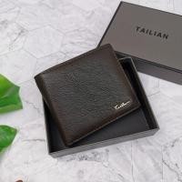 ราคา กระเป๋าสตางค์หนังแท้ พร้อมกล่อง แบรนด์แท้ TAILIAN 100 หนังนิ่ม กระเป๋าสตางค์ผู้ชาย (18768082751)