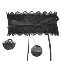 ราคา Broadfashionแฟชั่นลูกไม้กว้างTie Upผู้หญิงเดรสทรงรัดเอวPartyเข็มขัดรัดเอวSash Decor (4454912371)