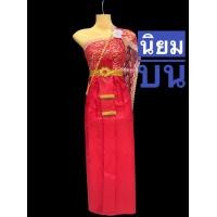 ราคา ชุดไทย พร้อมหุ่น ใส่หุ่น ชุดไทยแก้บน สไบลูกไม้ ชุดนางไม้ ชุดนางตะเคียน ชุดแม่ตะเคียนงานหรู พร้อมเข็มขัดและสังวาลย์ (16434102343)