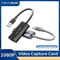 ราคา ACASIS เล็กพกพาง่าย Mini Video HDMI Capture Card USB 2 0 HDMI Video Capture Grabber Phone Game HD Camera Capture Recording Box PC Live Streaming สามารถบันทึกวิดีโอและเสียงจากอุปกรณ์ต่างๆได้ Action Cam