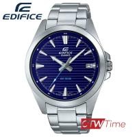 ราคา Casio Edifice นาฬิกาข้อมือผู้ชาย สายสแตนเลส รุ่น EFV 140D 2AVUDF สีเงิน หน้าปัดสีน้ำเงิน (15941788035)