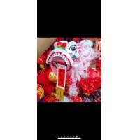 ราคา หัวสิงโต สิงโตแขวน สีชมพูขนขาว สิงโตเต้นใช้มือ เชิดสิงโต ตรุษจีน ปีใหม่จีน (7652502142)