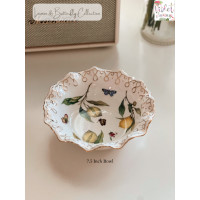 ราคา Violet Flamingo ถ้วยซุปลายเลมอนและผีเสื้อ ขอบหยัก ขอบทอง ขนาด 6 นิ้ว สูง 7 ซม และขนาด 7 6 นิ้ว ถ้วยเซรามิคอย่างดี ถ้วยซุป ถ้วยขนม (20638438651)