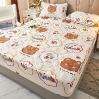 ราคา ชุดผ้าปูที่นอนกันน้ำ 100 ผ้าปูที่นอนบุนวมหนา กันน้แผ่น แผ่นถ่ายน้ำมัน แผ่นซักระบายอากาศได้ 3 5 ฟุต 5 ฟุต 6 ฟุต (20357389455)