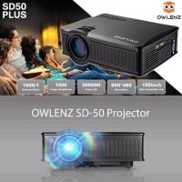 ราคา OWLENZ Projector SD50 PLUS BY Mastersat ความชัด 800x480 ความสว่าง 1500 Lumens รองรับได้มากกว่า 150 นิ้ว รับประกัน 3 เดือน ยี่ห้อดังดูได้จากยูทูป (106159508)