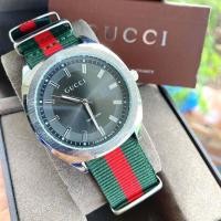 ราคา นาฬิกาผู้ชาย นาฬิกาผู้หญิง นาฬิกา นาฬิกาแฟชั่น นาฬิกากุชชี่ Gucci สายผ้าตัดขอบสเตนเลสแท้ สวยสุดๆ รุ่นยอดฮิต (10371107010)