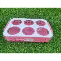 ราคา ที่คว่ำแก้ว วางเครื่องปรุง 6 ข่อง สีพาสเทล สวยงาม 4 สีที่คว่ำแก้ว ที่วางแก้ว ที่เก็บแก้ว มี 6 ช่อง พลาสติกสีพาสเทล มีมือจับ วางแก้วเก็บความเย็น กาแฟได้ ขนาดแต่ละช่อง 7 5 cm (18462223379)