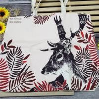 ราคา กระเป๋า CLARINS The Deer กระเป๋า ลายกวาง ใบใหญ่ สีชมพูอ่อน (16577161336)