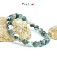 ราคา หินมอสอาเกต สีขาว เขียว Moss Agate 8 มิล เสริมมงคล หินมงคล หินสี หินนำโชค กำไลหินมงคล กำไลหิน กำไลข้อมือ กำไลหินเสริมดวง By Meechok (967484652)