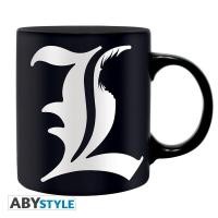 ราคา ABYStyle ลิขสิทธิ์แท้ พร้อมส่ง แก้วน้ำ แก้วมัคเซรามิค Death Note Mug เดธ โน๊ต แอล L Ruled 320ml (20458034474)