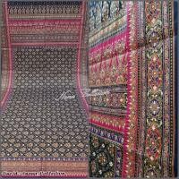 ราคา ผ้าลายอย่าง แบบมีหน้านาง ผ้าพิมพ์ทองลายอย่าง ผ้าลายไทย ผืนเดียวจีบหน้านางได้ 3 แบบ ผ้าถุงสีกรมท่า (1327834233)