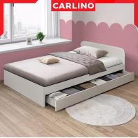 ราคา MR CARLINO SNOW SERIES 3ฟุต 2 ลิ้นชักใต้เตียง เตียง เตียงไม้ ฐานเตียง ฐานเตียงไม้ เตียงมินิมอล เตียงอเนกประสงค์ เตียงเดี่ยว SNOW BED 3FT 2 DARWERS (20824122685)