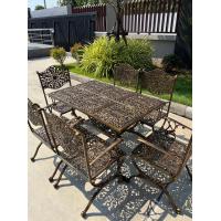 ราคา ชุดสนาม อัลลอยด์ 6 ที่นั่ง สีสนิมวินเทจ เฟอร์นิเจอร์สนาม เฟอร์นิเจอร์กลางแจ้ง ชุดโต๊ะสนาม ชุดโต๊ะกาแฟ ไม่ขึ้นสนิม (16215336147)