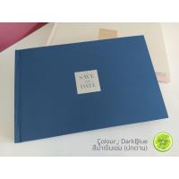 ราคา ปกด้าน สมุดอวยพรงานแต่ง สมุดเซ็นต์อวยพร Wedding SAVE THE DATE สีสวยมาก (18437790953)