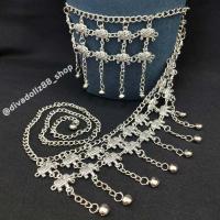 ราคา เข็มขัดระย้า 2 ชั้น ตุ้งติ้ง สีรมดำ สินค้าพร้อมส่ง (19652968341)