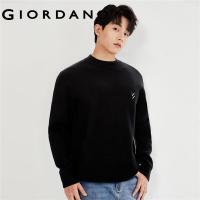 ราคา GIORDANO Men Sweaters Small Embroidery Mock Neck Smooth Warm Sweaters Solid Color Simple Basic Fashion Casual Sweaters 13053765 (20747282639)
