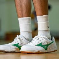 ราคา Mizuno รองเท้าแบดมินตันของแท้ผู้ชายรองเท้ากีฬารองเท้าสำหรับทั้งหญิงและชายไล่อากาศดูดซับแรงกระแทก (20356427256)