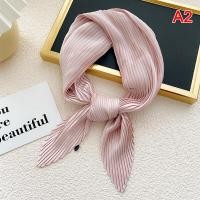 ราคา yuanhe ผ้าพันคอผ้าซาตินอัดพลีทสำหรับผู้หญิงผ้าพันคอผูกผมทรงสกินนี (16997336996)