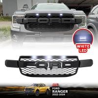 ราคา กระจังหน้า มีไฟ LED สีขาว รุ่น ฟอร์ด เรนเจอร์ FORD RANGER XLT SPORT WILDTRAK ปี 2022 2024 โลโก้ดำด้าน 1 ชิ้น (20044078755)