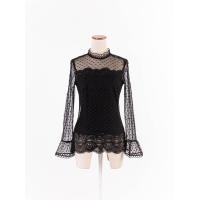 ราคา jaspal เสื้อแขนยาวซิปหลัง ผ้าซีทรูตาข่ายปักลูกไม้ มีซับในสายเดี่ยว ป้ายแบรนด์ระบุไซส์XS Preloved (20662758756)