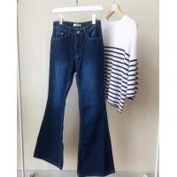 ราคา Pony jeans กางเกงยีนส์สีเข้ม ทรงขาม้า (20543298448)