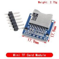 ราคา Micro SD Storage Expansion Board D1 Mini TF Card Module Mini Micro SD TF Card Memory Shield Module With Pins for Arduino ARM AVR (19631915585)