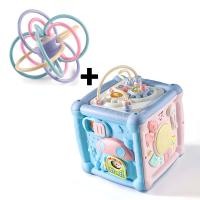 ราคา มีสต็อกในกรุงเทพ จัดส่งตรงเวลา GOODBABYSกล่องกิจกรรม 7 ด้าน ของเล่นเด็ก เสริมทักษะการเรียนรู้ กระตุ้นพัฒนาการ กดมีเสียง สำหรับเด็ก 4 เดือนขึ้นไป กลองของเล่น กลองของเล่นเด็ก (19898574145)