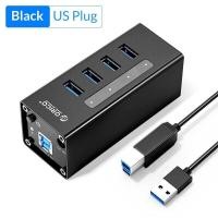 ราคา ORICO USB HUB Support BC1 2 Charging Aluminum 4 Port USB3 0 Splitter with 12V2A Power Adapter for MacBook Laptop PC Accessories A3H4 (14918384974)