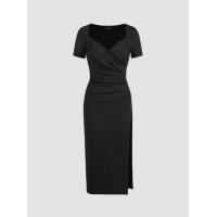 ราคา Cider เดรส คอวี แบบจับจีบด้านข้าง (20250590743)