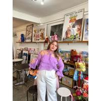 ราคา Medusa top สายเดี่ยวพร้อมแขนสุดกรุยกราย merrychubbyhouse (20003080253)