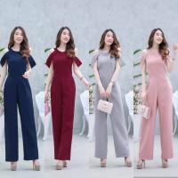 ราคา Tan theta เสื้อผ้าแฟชั่น เสื้อผ้าผู้หญิง ชุดจั้มยาว ชุดออกงาน ชุดไปเที่ยว สี กรม เทา แดง ชมพู ครีม พร้อมส่ง (1208586131)