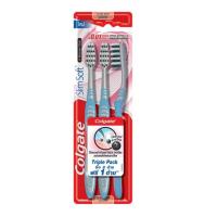 ราคา มีคูปองส่งฟรี 3 ด้าม 5 ด้าม Colgate คอลเกต สลิมซอฟท์ อิน บีทวีน คลีน ชาร์โคล คละสี ขนแปรงปลายเรียวนุ่มพิเศษ แปรงสีฟัน (12463793213)