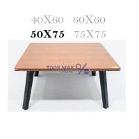 ราคา โต๊ะญี่ปุ่นลายไม้สีบีช เมเปิ้ล ขนาด 50x75 ซม 20 30นิ้ว ขาพลาสติก ขาพับได้ tm tm tm99 (17422341910)
