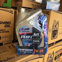 ราคา แถมเสื้อ 5W 40 NGV 4 ลิตร รับประกันแท้ 100 PTT Perfoma Synthetic NGV นํ้ามันเครื่อง สำหรับรถยนต์ เบนซิน (20629107195)