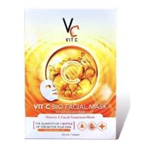 ราคา แผ่นมาร์คหน้า VC น้องฉัตร Vit c bio facial mask มาร์คหน้าลดบวม (19409445471)