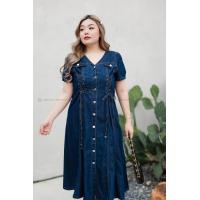 ราคา DR234 เดรสยีนส์เชือกเปีย เสื้อผ้าพลัสไซส์ Plussize Fashion ชุดคนอ้วน แฟชั่นสาวอวบ (20818010737)