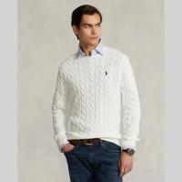 ราคา Polo Ralph Lauren เสื้อกันหนาวผู้ชาย Pullover Cable Knit Cotton Sweater รุ่น MNPOSWE16821026 สีขาว (20791529733)