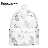 ราคา กระเป๋าเป้สะพายหลัง Mr ace Homme สำหรับผู้หญิงกระเป๋านักเรียนระดับปริญญาตรีกระเป๋าคอมพิวเตอร์เป้ลำลองผีเสื้อสะท้อนแสง (20671682473)