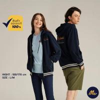 ราคา Mc Jeans เสื้อกันหนาวผู้หญิง เสื้อแขนยาว มีฮู้ด ถอดฮู้ดได้ ใส่ได้ทั้งผู้ชายและผู้หญิง รูปทรงสวยคลาสสิค สีกรมท่า MJHP147 (15543637628)