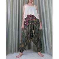 ราคา กางเกงม้งนากา ขาจั้ม กางเกงชาวเขา กางเกงพื้นเมือง ใส่ได้ทั้งชายและหญิง (14912134611)