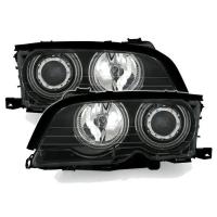 ราคา ไฟหน้า ไฟหน้าวงแหวน E46 BMW series 3 Projector โคมดำ มีไฟวงแหวน 1996 1997 1998 ตาตก ของใหม่ eagle eye (9463652716)