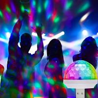 ราคา ไฟดิสโก้เทค ดิสโก้บอล ไฟหลากสีขนาดพกพา เชื่อมต่อผ่าน USB C024 (20666833911)