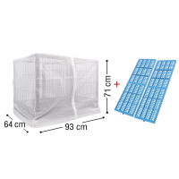 ราคา กรงหมาขนาดใหญ่ กรงสุนัขขนาดใหญ่ มี 2 ขนาด เหมาะกับสุนัขพันธุ์เล็ก กลาง แข็งแรง ทนทาน Pet Cage (20571512348)