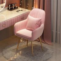 ราคา เก้าอี้ เก้าอี้มีพนักพิง เก้าอี้ทำงาน เก้าอี้สวยๆ เก้าอี้ทำเล็บ เก้าอี้โต๊ะเครื่องแป้ง เนื้อผ้ากำมะหยี่ พร้อมส่ง มีให้เลือก5สี (20646444686)