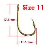 ราคา เบ็ดกล่อง ตะขอเบ็ด เบ็ดตกปลา อิเซมะ มีห่วง Hi Carbon ตัวเบ็ดสีทอง (9730201115)