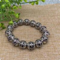 ราคา โบราณโบราณทิเบตเงินโหลแบบลูกปัดสร้อยข้อมือสร้อยข้อมือลูกปัดพระพุทธรูปย้อนยุคสไตล์แห่งชาติ (14513148333)